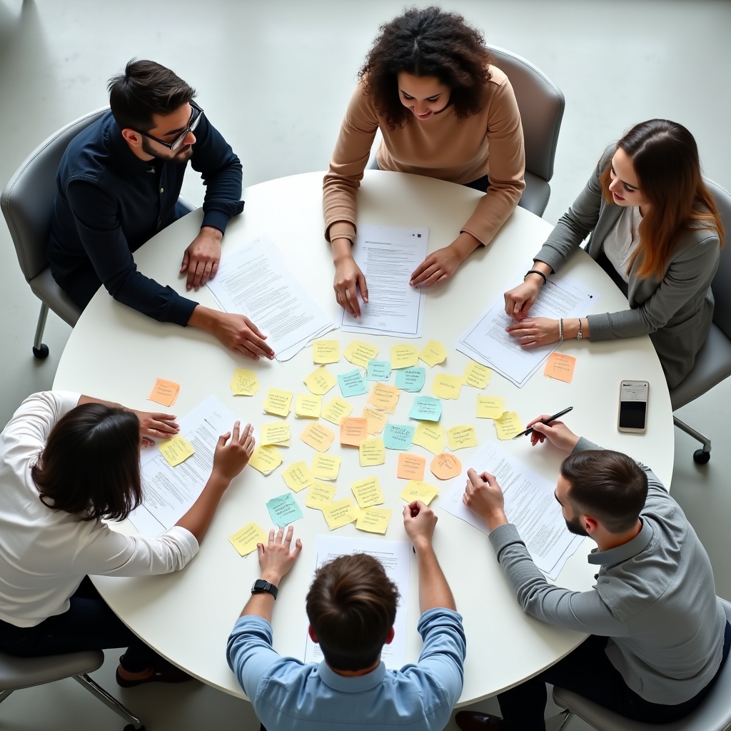 Attività di gruppo durante un workshop sul metodo Crionvalu March